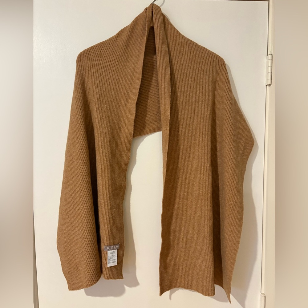 J.Crew Ribbed Scarf - Camel